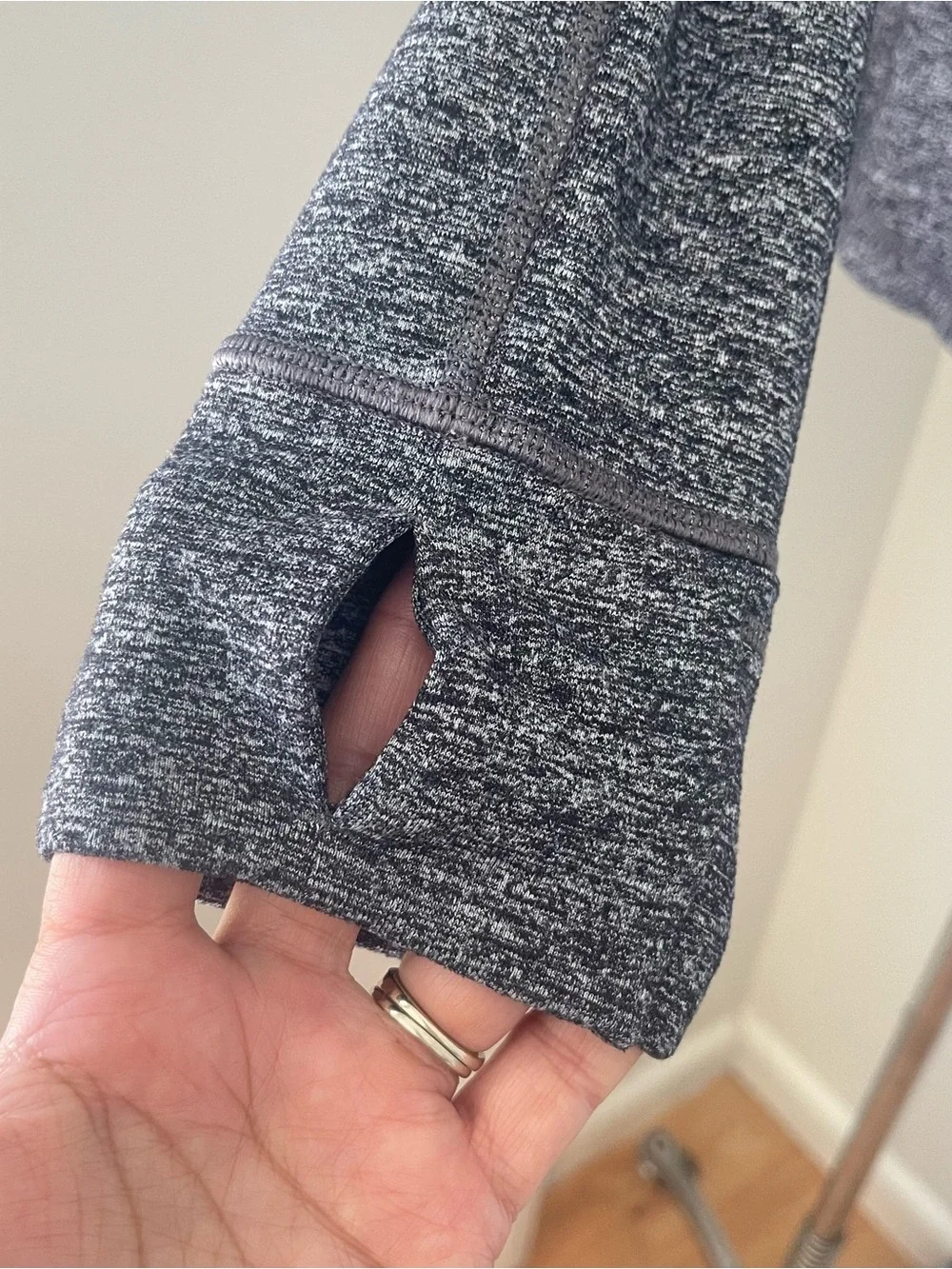 Lululemon Define Jacket in Heather Gray full zip size 10 worn once